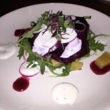 Gluten-free beet salad from Knickerbocker Bar & Grill